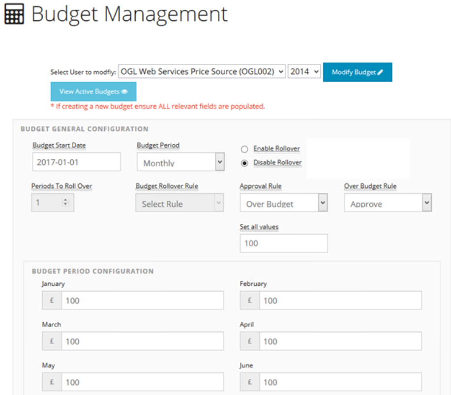 Budget Control
